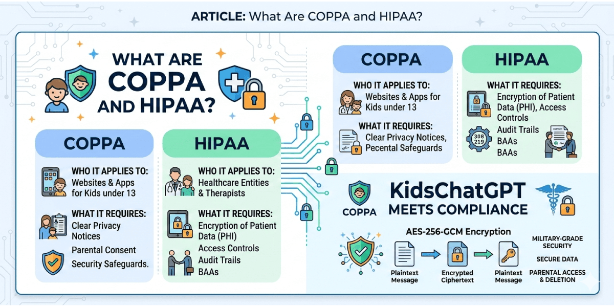 COPPA & HIPAA Compliance: How We Protect Your Child's Data